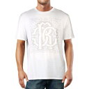 ロベルトカヴァリ Roberto Cavalli Mens White Embellished Wide Neck Tee Logo T-Shirt XXL メンズ
