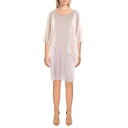 Connected Apparel Womens Pink Sheath Cocktail Dress Petites 6P レディース