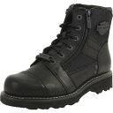 Harley-Davidson n[[_rbh\ Harley Davidson Men's Bonham Black Water-Resistant Boots Shoes D93369 Y