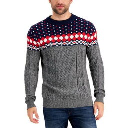 Club Room Mens Cotton Fair Isle Long Sleeves Pullover Sweater メンズ