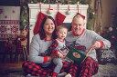 IFFEI Matching Family Pajamas Sets Christmas PJ's Sleepwear Truck Print Top and fB[X