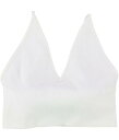 t[s[|[ Free People Womens Yours Truly Seamless Bralette White XS/S fB[X