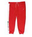[{bN Reebok Womens Linear Logo French Terry Casual Sweatpants Red 2X (18-20W) fB[X