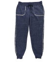P.J. Salvage Womens Heathered Pajama Lounge Pants Blue Large fB[X