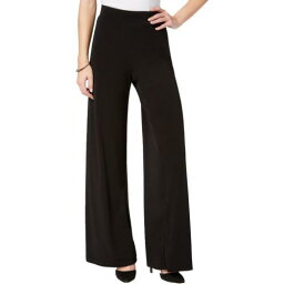 NY Collection Womens Office Mid-Rise Wide-Leg Palazzo Pants Petites レディース
