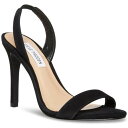 メデン Steve Madden Womens Marbella Black Nubuck Heels Shoes 8 Medium (B M) レディース