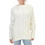  Vince Womens Ivory Alpaca Cable Knit Funnel Neck Pullover Sweater XL ǥ