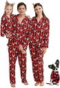 Kucnuzki Christmas Pajamas Family Pajama Pants Pj Set for Women Men Baby Boy レディース