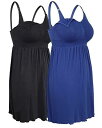 iloveSIA Plus Size Maternity Dress Sleeveless Maternity Gowns，XL-3XL Nightgowns レディース