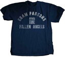 Fruit of the Loom フルーツオブザルーム Gram Parsons-Fallen Angels Logo XL Navy Blue T-shirt メンズ