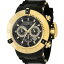 Invicta Men's Watch Subaqua Noma III Chronograph Black and Gold Dial Strap 38998 