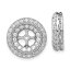 Jewelry 14k White Gold Fancy Diamond Earring Jackets ˥å