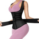 Lover-Beauty Waist Trainer Vest for Women with 3 Belts 3 Hooks Black XL レディース