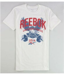 リーボック Reebok Mens United By Fitness Graphic T-Shirt White Medium メンズ