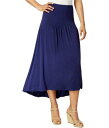G.H. Bass & Co. Womens Basic High-Low Skirt Blue Medium fB[X