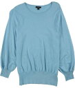 Alfani Womens Bishop Sleeve Pullover Sweater Blue X-Large レディース