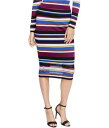 C`FC Rachel Roy Womens Striped Sweater Pencil Skirt Multicoloured X-Large fB[X