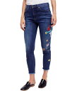 フリーピーポー Free People Womens Embroidered Skinny Fit Jeans レディース
