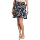 Riley & Rae Womens Bella Navy Floral Mini Ruffle A-Line Skirt XXS fB[X