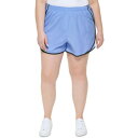 JoNC Calvin Klein Performance Womens Blue Mesh Fitness Shorts Plus 2X fB[X