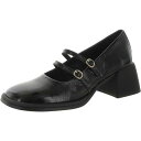 Vagabond Womens Ansie Black Block Heel Loafers Shoes 38 Medium (B M) レディース