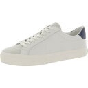 BX Vince Mens White Leather Casual and Fashion Sneakers 7 Medium (D) Y