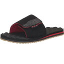 {R Volcom Men's Recliner Ribbon Red Slide Sandals Clothing Apparel Snowboarding ... Y