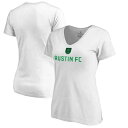 ファナティクス ブランド Women 039 s Fanatics Branded White Austin FC Shielded V-Neck T-Shirt レディース