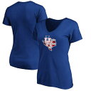 ファナティクス ブランド Women 039 s Fanatics Branded Royal Houston Cougars Banner State V-Neck T-Shirt レディース