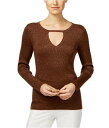 I-N-C Womens Long Sleeve Knit Sweater Metallic X-Large レディース