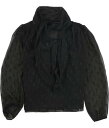 Alfani Womens Sheer-Sleeve Pullover Blouse Black Small fB[X