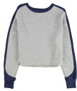 プロジェクトソーシャルT Project Social T Womens Colorblock Sleeve Sweatshirt Grey X-Small レディース