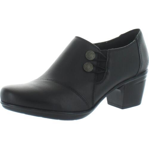 クラークス Clarks Womens Emslie Warren Black Shooties Shoes 8.5 Wide (C D W) レディース