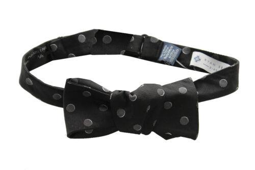 RyanSeacrest Ryan Seacrest Distinction New Black Silver Dot To-Tie Bowtie OS Y