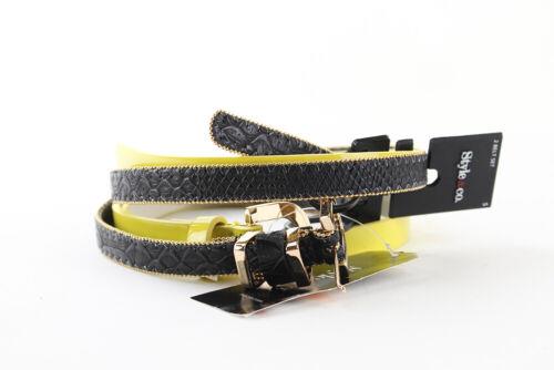 Styleco Style & Co. Gray/Yellow Duo Belts レディース