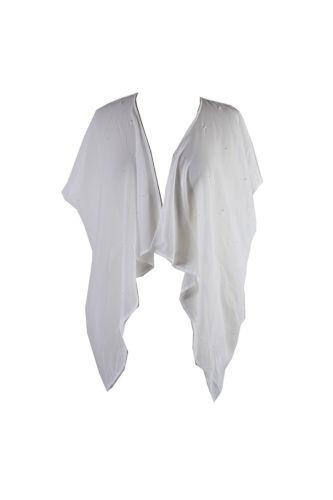 Collectioneighteen Collection Eighteen White Pearl Beaded Kimono OS レディース