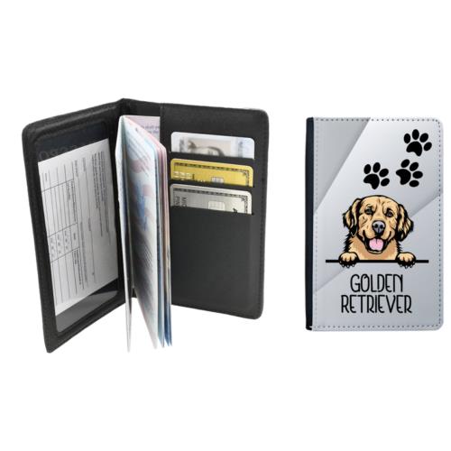 Pink Box Accessories Dog Lovers Passport Wallet With Multiple Slots メンズ