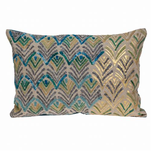 Parkland Collection LLC Parkland Collection Orion Accent Multicolor Pillow Cover With Poly Insert ユニセックス