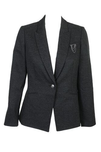 タハリ Tahari Asl Black Embellished One-Button Blazer 8 レディース