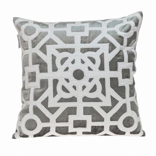 Parkland Collection LLC Parkland Collection Hazel Transitional Throw Pillow Gray 18 x 18 ユニセックス