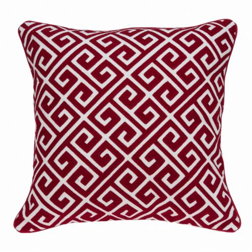 Parkland Collection LLC Parkland Collection Trix Red and White Throw Pillow Red ユニセックス