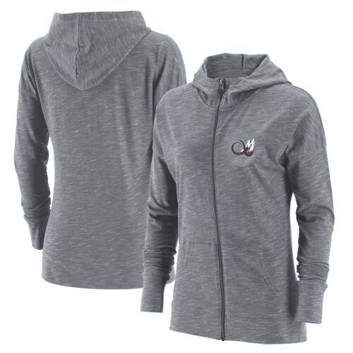 ADPRO Sports Women's Heather Gray Colorado Mammoth Primary Logo Full-Zip Hoodie fB[X