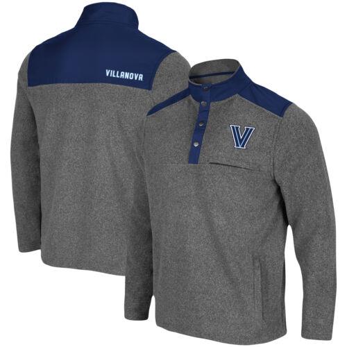 楽天サンガコロセウム Men's Colosseum Heathered Charcoal/Navy Villanova Wildcats Huff Snap Pullover メンズ