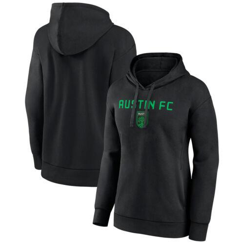 Women's Fanatics Black Austin FC Heart and Soul Pullover Hoodie レディース