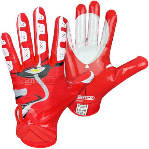 Battle Sports Clown23 Cloaked Adult Football Receiver Gloves - Red ˥å