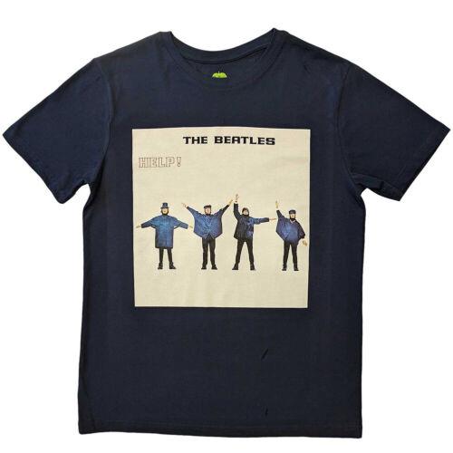 The Beatles-Rubber Soul- ソウル The Beatles - Help Album Cover - Navy Blue T-shirt メンズ