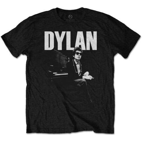 Bob Dylan - At Piano - Black T-shirt メンズ