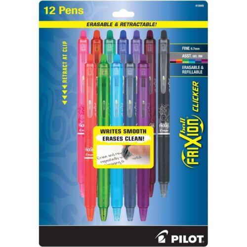 楽天サンガPilot Assorted Gel Pen Frixion Clicker Snap Closure Erasable Pack of 12 16949 ユニセックス