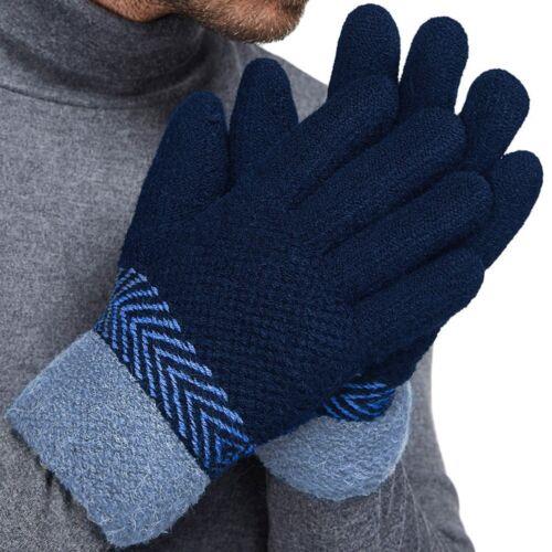 LETHMIK Thick Winter Knit Gloves Mens Womens Warm Fleece Lined Unique Knitted レディース