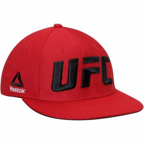 リーボック Mens Reebok UFC Red Flat Visor Flex Hat - Red | Black メンズ